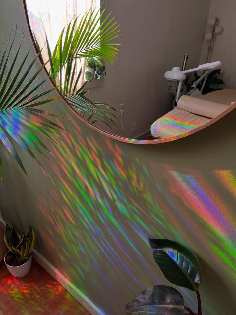 When the sun hits the rainbow catchers just right 😍 #energytransofrmation